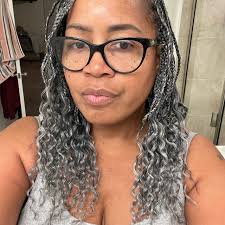 20" Choose Gray, White, Silver, or Black Afro Puff Bulk Human Hair