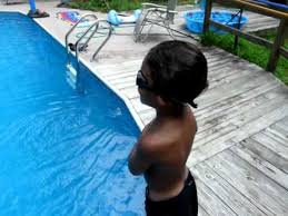 4 to 5 feet deep deep fiberglass swimming pools in new jersey and pennsylvania. 4 Year Old Swimming In Water To Bottom Of 12 Feet In Deep End Of Pool Youtube