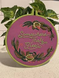 Somewhere That S Green Little Shop Of Horrors Embroidery In 2020 Little Shop Of Horrors Horror Crafts Art N Craft
