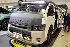 line x auto japan ラインエックス オート カスタムハイエース 車両名 ハイエース line xカスタム ベース車両 toyota ハイエース エアロ flexdream line x スペシャル ホイール mkw mk85 足まわり flexdrea ハイエース 車両 リフトアップ
