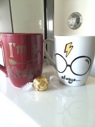 Preserve and protect your decorated mug by lightly spraying the coffee beans with a fixative spray. Harry Potter Mug From Craftsman Alley A Cup Mug Home Diy On Cut Out Keep