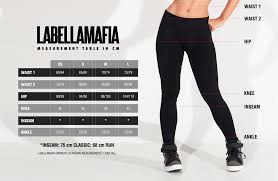 Size Chart Labellamafia Clothing