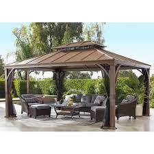 Member S Mark Savannah Gazebo 11 X13 Sam S Club In 2021 Gazebo Hardtop Gazebo Backyard Pavilion