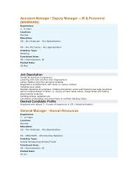General manager and assistant general manager main duties & responsibilities: What Does Hr Do Job Descriptions