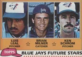 577 Luis LEAL Ryan Milner Ken SCHROM Rookie Toronto Blue Jays 1981 Topps