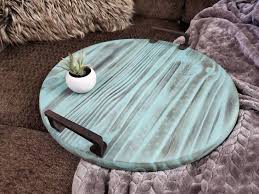 10% coupon applied at checkout. Round Tray Wooden Tray With Handles Ottoman Tray Decorative Etsy In 2021 Round Wooden Tray Wooden Tray Ottoman Tray