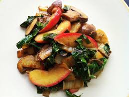 Blette Poelees Aux Champignons Et Pommes Recette Poelees Blette Recette De Blettes