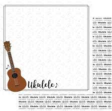 Scrapbook Customs Music Notes Ukulele Notes Paper Note Paper Scrapbook Customs Scrapbook