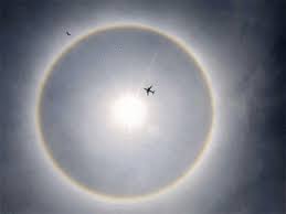 A sun halo is caused by the refraction, reflection, and dispersion of light through ice particles. Kolkata Witnesses Rare Ring Around Sun Kolkata News Times Of India