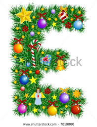 Letter E Christmas Tree Printable Christmas Lettering Christmas Alphabet Christmas Art