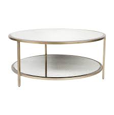 The metal frames are sturdy and joined at the. Cocktail Coffee Table Round Gold Cafe Lighting Living Huut