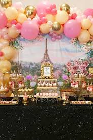 Our mission is to inspire sophisticated ideas by featuring the best wedding photography, wedding dresses, wedding decoration, wedding designs, and chic family lifestyle. Pink And Gold Paris Theme Dessert Table Paris Party Decorations Paris Birthday Theme Paris Themed Birthday Party