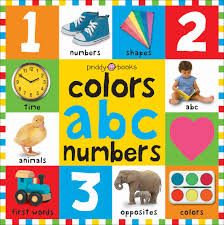 Photo about the words composed from colorful children toy big letters of alphabet on the bright background. Big Board Books Colors Abc Numbers Priddy Books