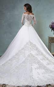 Unique Off The Shoulder Empire Waist Ballgown Wedding Dress Modwedding Ball Gowns Wedding A Line Wedding Dress Dream Wedding Dresses