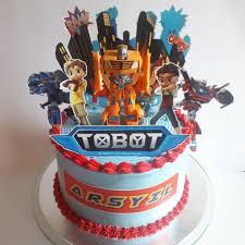 Ulang tahun tanpa kue sama halnya dengan sayur yang kurang garam. Bolu Ultah Anak Tema Tobot Info Zakiyya S Kitchen Facebook