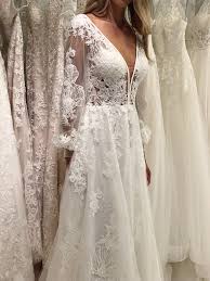 Moonlight Couture Style H1375 With Billowing Sleeves Bohemian Gown Bohemian Wedding Gown Fall Wedding Gowns