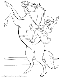 Circus Animal Coloring Page Horse And Cowgirl Horse Coloring Horse Coloring Pages Animal Coloring Pages
