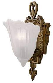 Fleur de lis living 1.6 metal candle accessoriesmetal in yellow, size 1.6 h x 11.5 w x 1.6 d in | wayfair wnsp1412 43546118 Vintage Hardware Lighting Art Deco Wall Sconces Fixtures Slip Shade Fleur De Lis Series By Lincoln 45 Mds Or