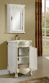 Standard bathroom vanity depth is 21 inches. 21in Antonia Vanity Space Saving Cabinet Antique Bathroom Vanity Traditional Style Vanity
