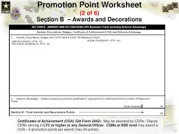 I am a soldier who meets the tis/tig requirements for sgt. Army Promotion Points Worksheet Nidecmege