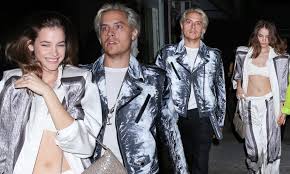 About press copyright contact us creators advertise developers terms privacy policy & safety how youtube works test new features press copyright contact us creators. Dylan Sprouse And His Model Girlfriend Barbara Palvin Opt For Matching Metallic Looks Daily Mail Online