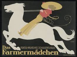 Julius Klinger Theater Poster Das Farmermadchen 1913 Grafici Immagini Cartelloni