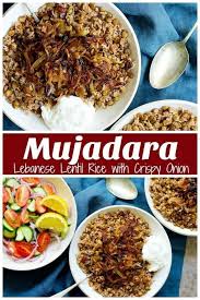 Mujadara Is A Simple Lebanse Lentil And Rice Dish With Crispy Onions That S Packed With Flavors This Mujadara Recipe Recipes Lentils And Rice Mujadara Recipe