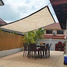 3 Size 1 8m Sunproof Sun Shade Sail Canopy Shelter Uv Awning Mesh Net Patio Pool Garden Patio Sun Shades Patio Shade Backyard Shade