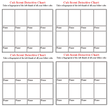 Cub Scout Detective Chart Ultimate Scouts