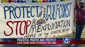 Peaceful Protest Hosted In Ingleside Against Oil Export Terminal