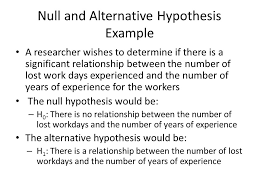 The researcher then does research that is to prove the hypothesis. Writing Research Hypotheses Null And Alternative Hypotheses The Null Hypothesis States There Is No Significance Present Represented By H 0 The Alternative Ppt Download