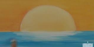 Create your very own sunset painting with acrylics on canvas! How To Paint A Sunset Acrylic Seascape Painting Lesson My Drawing Tutorials