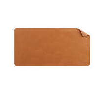 PU Leather Desk Mat Oak Brown