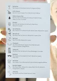 Maptote Eleven Madison Park Maptote Cocktail Menu Menu Design Layout Menu Inspiration