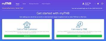 If selecting this option, you will need the account number for the other tnb account. Https Myaccount Mytnb Com My User Registrationlanding Userregistrationguide