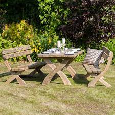 Perfect for al fresco dining or relaxing in the summer months, our garden dining sets will add a beautiful new dimension to your garden. Zest 4 Leisure Wooden Harriet Garden Table And Bench Set Zest 4 Leisure Cuckooland