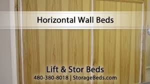 The lift and stor platform lift storage bed let's you use all the space under your bed; Horizontal Wall Beds By Lift Stor Beds Youtube
