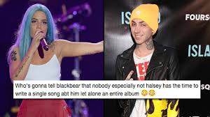 Halsey, 20, musters a forkful of salad at urth caffe, a celeb fave and bastion of california organica. Blackbear Claims Halsey S Album Is About Him Her Fans Are Pissed Popbuzz