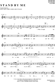 Stand By Me Keyboard Ben E King Pdf Noten Klick Auf Die Noten Um Reinzuhoren Noten Und Playback Zu Saxophon Noten Klarinette Noten Querflote Noten