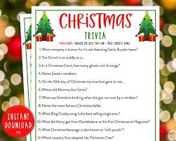 We are using this trivia today for our family christmas gathering. Christmas Trivia Game Christmas Trivia Printable Games Etsy Christmas Trivia Christmas Trivia Games Fun Holiday Games