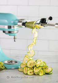 Kitchenaid attachments are an easy and affordable way to expand the versatility of your kitchenaid stand mixer. Zucchini Noodles Garlic Shrimp Low Carb Healthy Eat Better Recipe