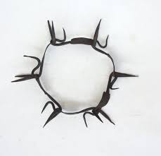 Antique Dog Collar Spiked Dog Collar Hand Forged Iron Vintage Spiked Dog Collar Dog Collar Sheepdog