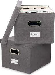 None of the filing cabinets i've ever seen have anything remotely able to prop up a drawer full of i obviated the issue a keeping a file cabinet of blank folders i've already inserted into hangers, so it my default for file cabinets is hanging. Buy Decorative File Organizer Box Set Of 2 Collapsible Linen Filing Cabinets For Space Saving File Folder Storage Easy Slide File Crates Store Your Hanging Files In Style Online In Taiwan B07n5xjhch