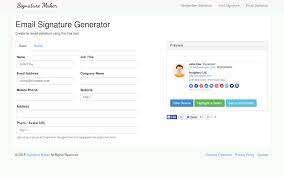 Get online for free with wix! Email Signature Generator