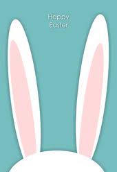 Bunny Ears Easter Card Free Greetings Island Happy Easter Printable Easter Printables Free Easter Cards Printable