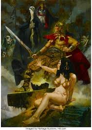 Où et quand rencontrer manuel pérez clemente (sanjulián) ? Sanjulian Manuel Perez Clemente Black Colossus Conan Painting Lot 92046 Heritage Auctions Conan The Barbarian Scifi Fantasy Art Sword And Sorcery