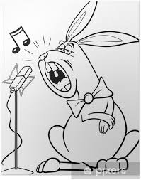Free printable peter rabbit coloring pages. Singing Rabbit Cartoon Coloring Page Poster Pixers We Live To Change