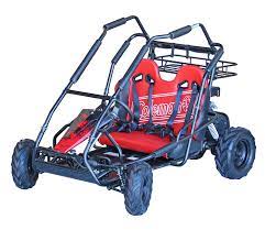 It is a two seat go kart that is completely programmed. Kt 196 Coleman Powersports