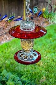 Bird Bath And Feeder With Solar Light Bird Feeder Glass Mason Jar Handmade Item For Outdoors Dark Etsy In 2020 Glass Bird Feeders Mason Jar Handmade Jar Ceiling Light