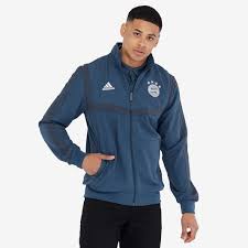 Adidas Fc Bayern Munchen 2019 20 Pre Jacke Night Marine Trace Blau Herren Fanbekleidung Jacken